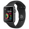 Apple Watch S1, 42mm viền nhôm, dây cao su màu đen