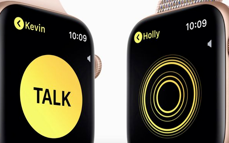 Apple Watch S4 GPS 40mm Viền Nhôm dây cao su màu hồng (MU682VN/A) - walkie talkie